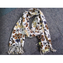 Fashion ladies 100 acrylic floral print pashmina scarf and shawl